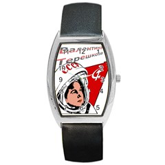 Valentina Tereshkova Barrel Style Metal Watch by Valentinaart