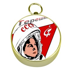 Valentina Tereshkova Gold Compasses by Valentinaart