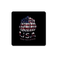 Usa Bowling  Square Magnet by Valentinaart