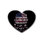 USA Bowling  Heart Coaster (4 pack)  Front