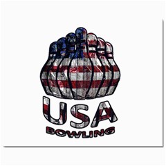 Usa Bowling  Mini Button Earrings by Valentinaart