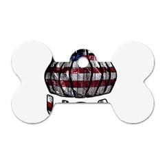 Usa Bowling  Dog Tag Bone (two Sides) by Valentinaart