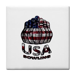 Usa Bowling  Face Towel by Valentinaart