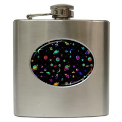 Space Pattern Hip Flask (6 Oz) by Valentinaart