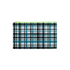 Plaid Pattern Cosmetic Bag (xs) by Valentinaart