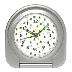 Cactus Pattern Travel Alarm Clocks by Valentinaart