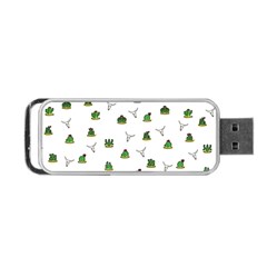 Cactus Pattern Portable Usb Flash (one Side) by Valentinaart