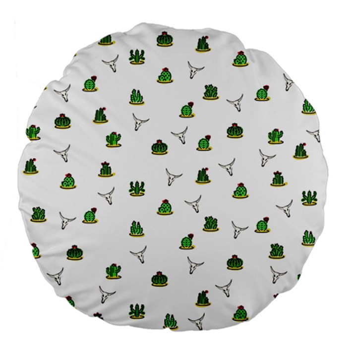 Cactus pattern Large 18  Premium Flano Round Cushions