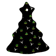 Cactus Pattern Ornament (christmas Tree)  by Valentinaart