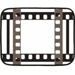 Frame Decorative Movie Cinema Double Sided Fleece Blanket (Mini)  35 x27  Blanket Front