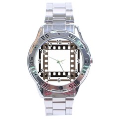 Frame Decorative Movie Cinema Stainless Steel Analogue Watch by Nexatart