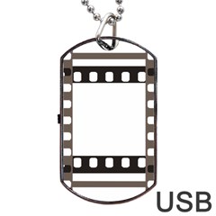 Frame Decorative Movie Cinema Dog Tag Usb Flash (two Sides)