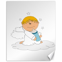 Angel Baby Bottle Cute Sweet Canvas 16  X 20   by Nexatart