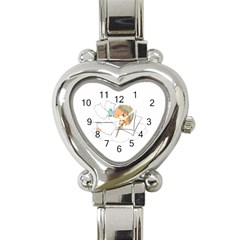 Sweet Dreams Angel Baby Cartoon Heart Italian Charm Watch by Nexatart