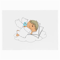 Sweet Dreams Angel Baby Cartoon Large Glasses Cloth by Nexatart