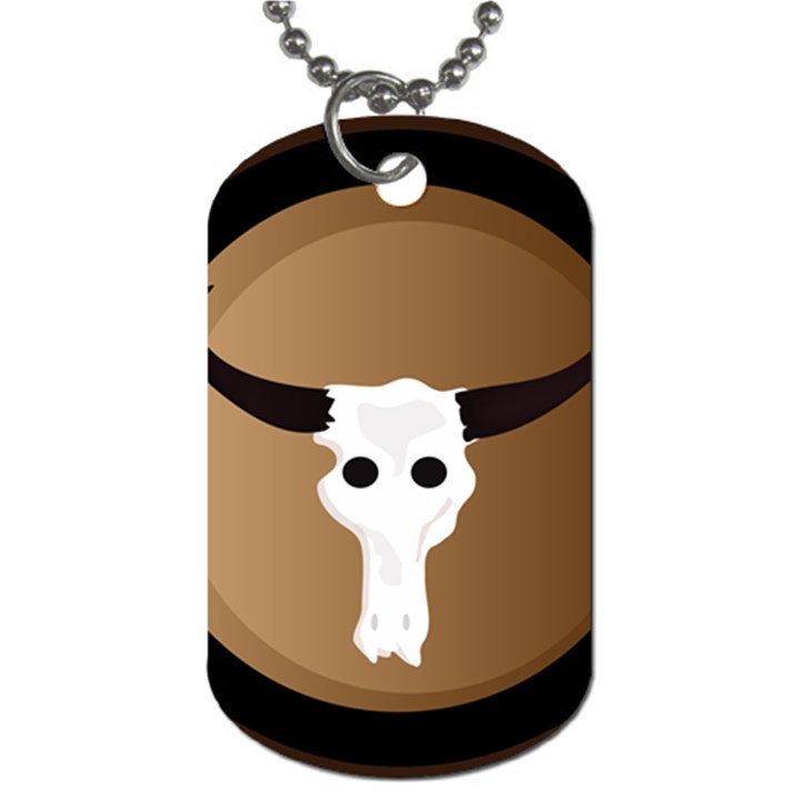Logo The Cow Animals Dog Tag (One Side)