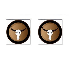 Logo The Cow Animals Cufflinks (Square)