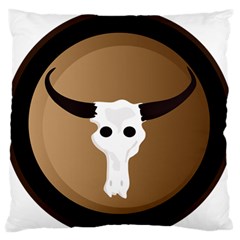 Logo The Cow Animals Large Flano Cushion Case (One Side)