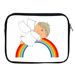 Angel Rainbow Cute Cartoon Angelic Apple Ipad 2/3/4 Zipper Cases by Nexatart