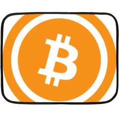 Bitcoin Cryptocurrency Currency Fleece Blanket (mini) by Nexatart