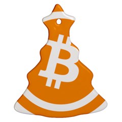 Bitcoin Cryptocurrency Currency Christmas Tree Ornament (two Sides) by Nexatart