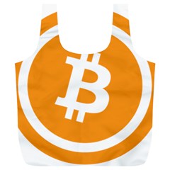 Bitcoin Cryptocurrency Currency Full Print Recycle Bags (l) 