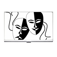 Theatermasken Masks Theater Happy Business Card Holders by Nexatart