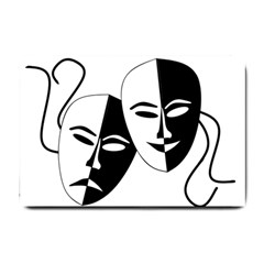 Theatermasken Masks Theater Happy Small Doormat  by Nexatart