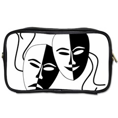 Theatermasken Masks Theater Happy Toiletries Bags 2-side