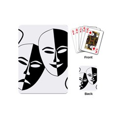 Theatermasken Masks Theater Happy Playing Cards (mini)  by Nexatart