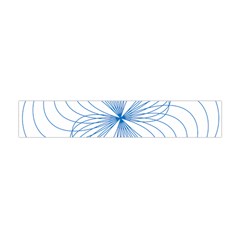 Blue Spirograph Pattern Drawing Design Flano Scarf (mini) by Nexatart