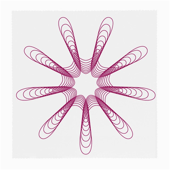 Spirograph Pattern Circle Design Medium Glasses Cloth (2-Side)