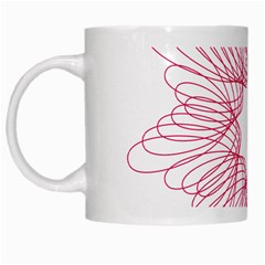 Spirograph Pattern Drawing Design White Mugs by Nexatart