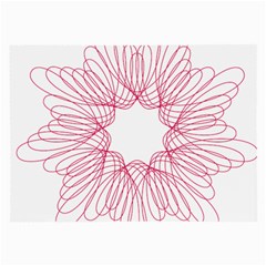 Spirograph Pattern Drawing Design Large Glasses Cloth