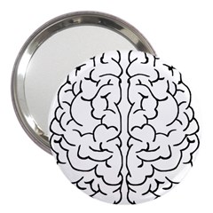 Brain Mind Gray Matter Thought 3  Handbag Mirrors by Nexatart