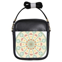 Blue Circle Ornaments Girls Sling Bags by Nexatart