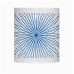 Spirograph Pattern Circle Design White Mugs Center