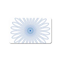 Spirograph Pattern Circle Design Magnet (name Card) by Nexatart