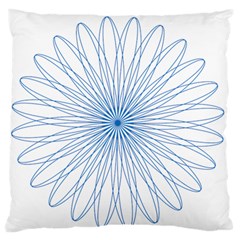 Spirograph Pattern Circle Design Standard Flano Cushion Case (two Sides) by Nexatart