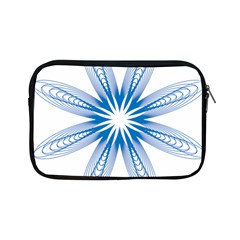 Blue Spirograph Pattern Circle Geometric Apple Ipad Mini Zipper Cases by Nexatart