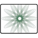 Spirograph Pattern Circle Design Double Sided Fleece Blanket (Medium)  58.8 x47.4  Blanket Front