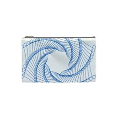 Spirograph Spiral Pattern Geometric Cosmetic Bag (small)  by Nexatart