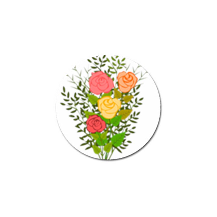 Roses Flowers Floral Flowery Golf Ball Marker (10 pack)