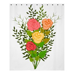 Roses Flowers Floral Flowery Shower Curtain 60  X 72  (medium)  by Nexatart