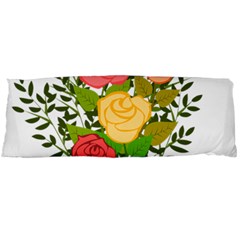 Roses Flowers Floral Flowery Body Pillow Case (dakimakura) by Nexatart