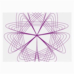 Purple Spirograph Pattern Circle Geometric Large Glasses Cloth by Nexatart