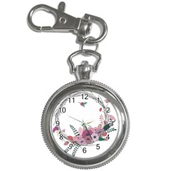Flowers Twig Corolla Wreath Lease Key Chain Watches by Nexatart
