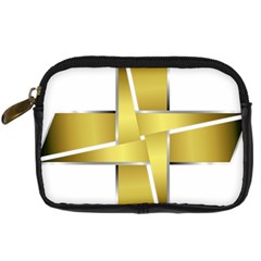 Logo Cross Golden Metal Glossy Digital Camera Cases