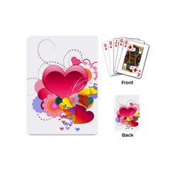 Heart Red Love Valentine S Day Playing Cards (mini)  by Nexatart