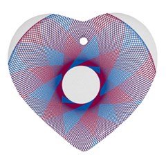 Spirograph Pattern Drawing Design Ornament (heart)